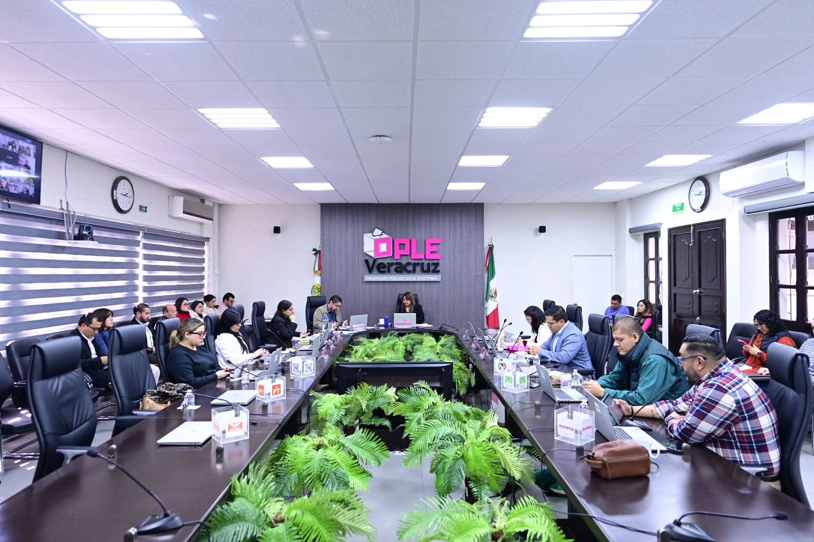 El OPLE Veracruz determinó la procedencia de la solicitud de registro de coalición presentada por el Partido Verde Ecologista de México y Morena*