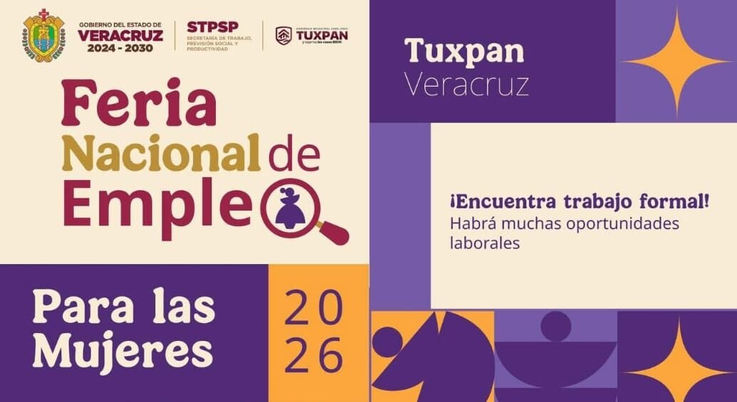 Realizarán Feria Nacional de Empleo en Tuxpan el próximo 11 de marzo